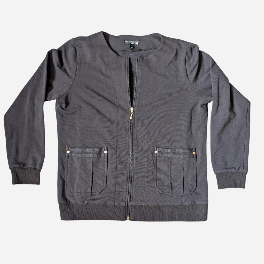 Anthony Black Sweater Knit Jogger Blazer Jacket